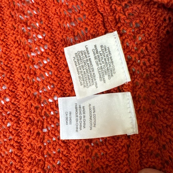 Women’s large Jones New York Signature Orange Sweater - Picture 5 of 9